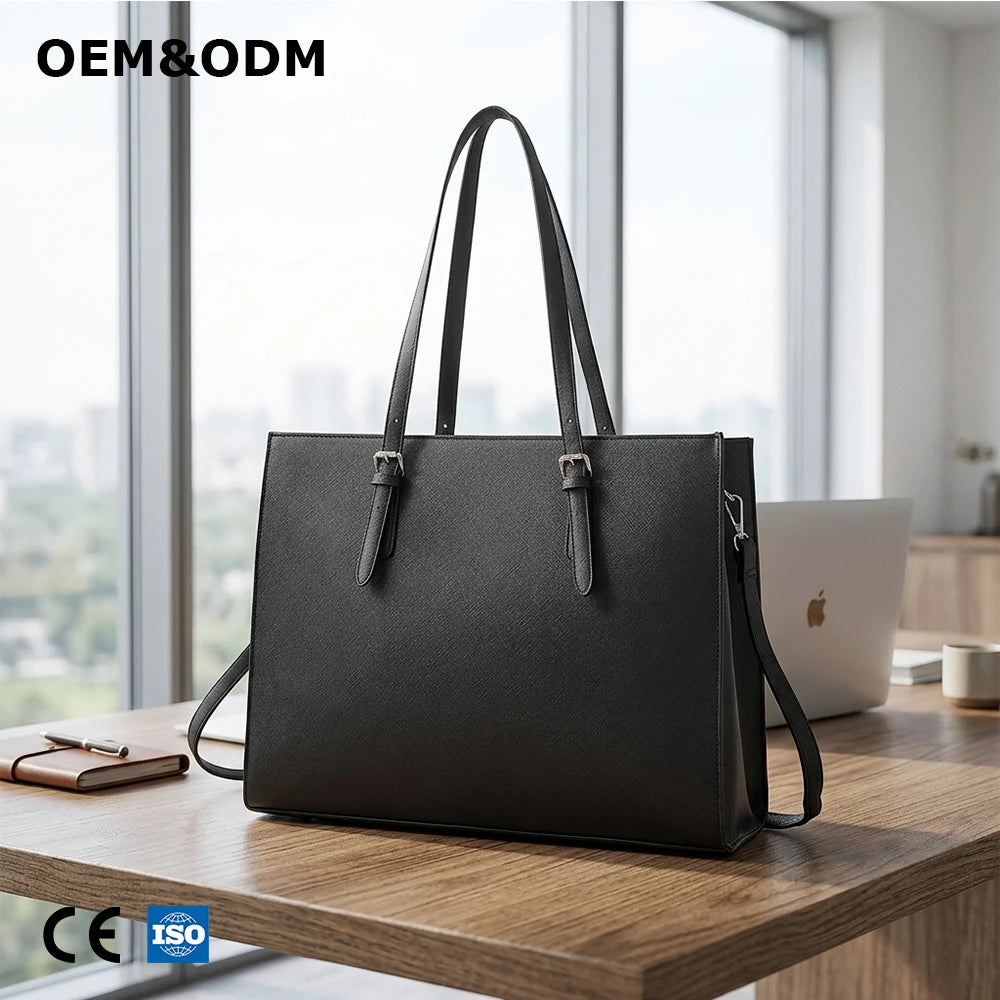 3297 European American Women's Large Capacity Laptop Tote Bag All-Match Crossbody Shoulder Bag Advanced Sense