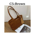 3223 H Premium Elegant Luxury Suede Tote Bag Matching Small Pouch Woven Suede Tote Bag for Daily Use Office Work Shopping Trip