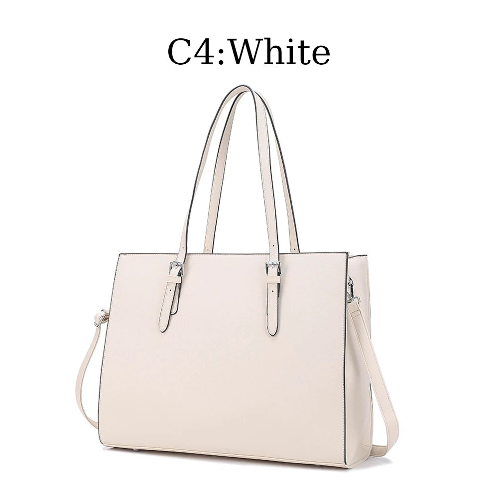 3297 European American Women's Large Capacity Laptop Tote Bag All-Match Crossbody Shoulder Bag Advanced Sense